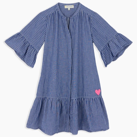 Kerri Rosenthal Amanda dress, NWT, blue lunar stripe - Picture 4 of 7